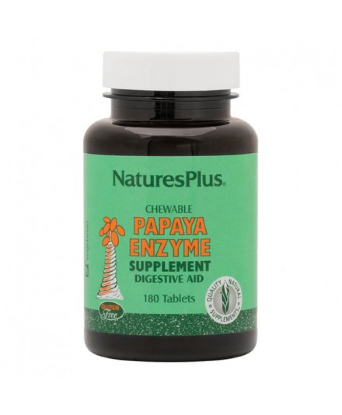 Nature's Plus Papaya Enzyme Chewable 180tabs